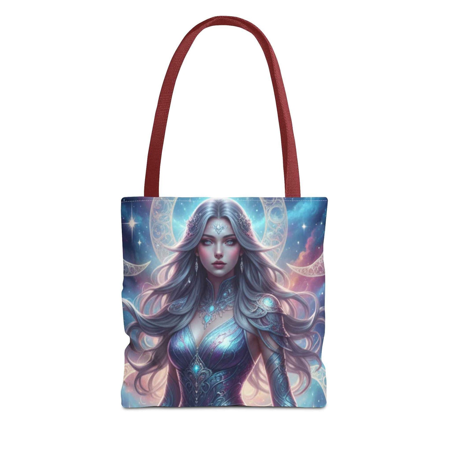 Mystic Moon Goddess Tote Bag — Celestial Fantasy All-Over Print
