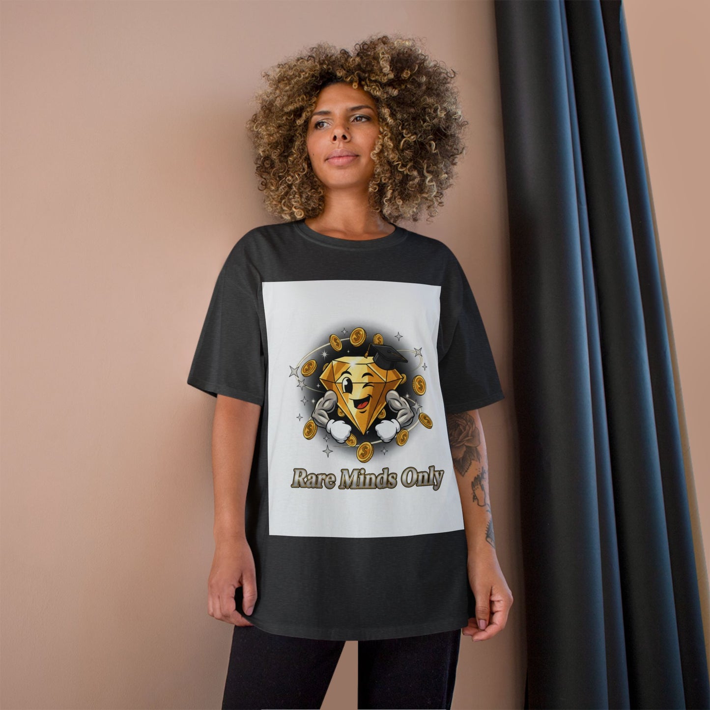 Rare Minds Only T-Shirt — Crypto Coin Champion Graphic Tee