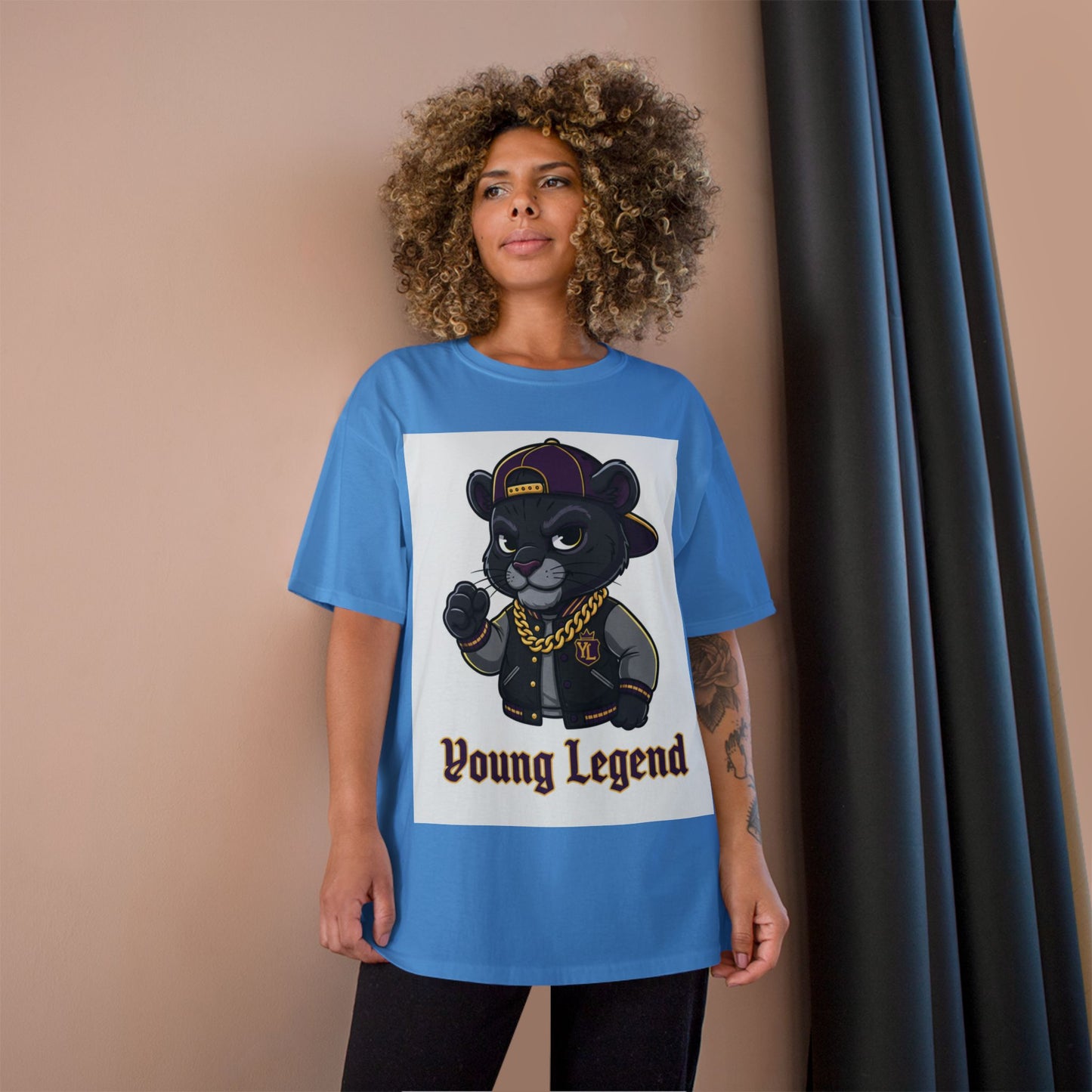 Young Legend Panther T-Shirt – 'Young Legend' Graphic Tee for Kids & Teens