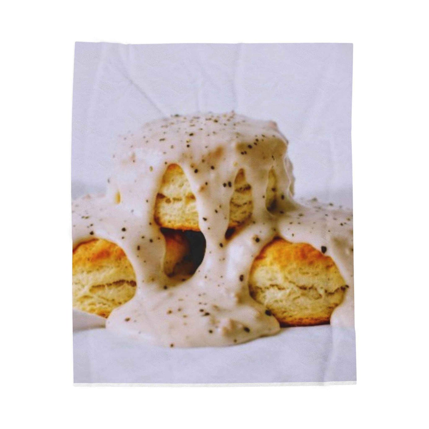 Cozy Biscuits & Gravy Plush Blanket