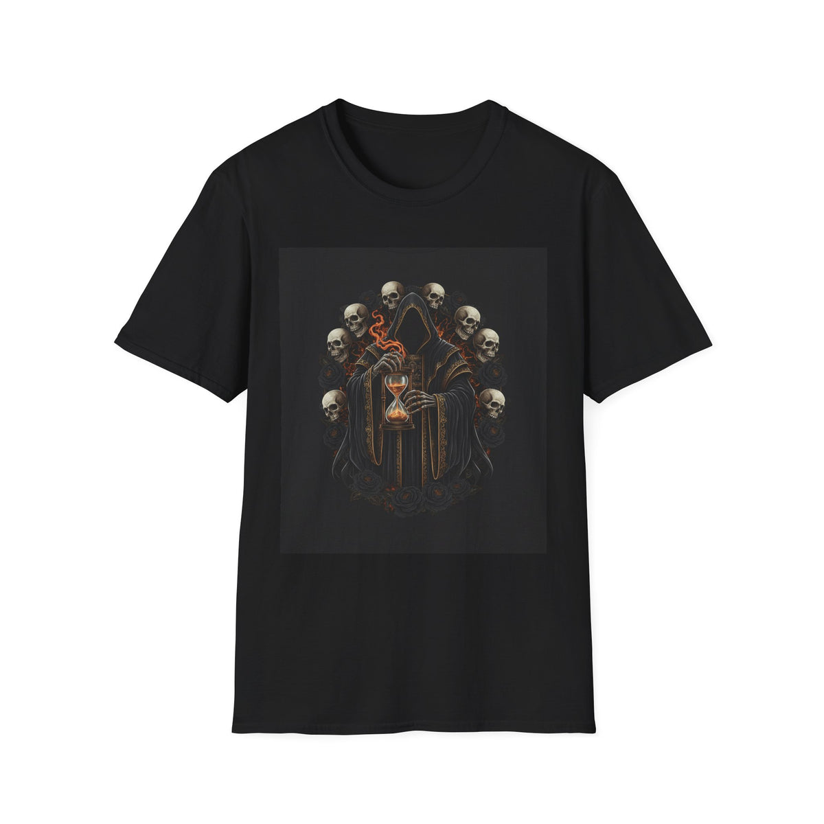 Skull Oracle T-Shirt — Gothic Skeleton Ritual Art Tee