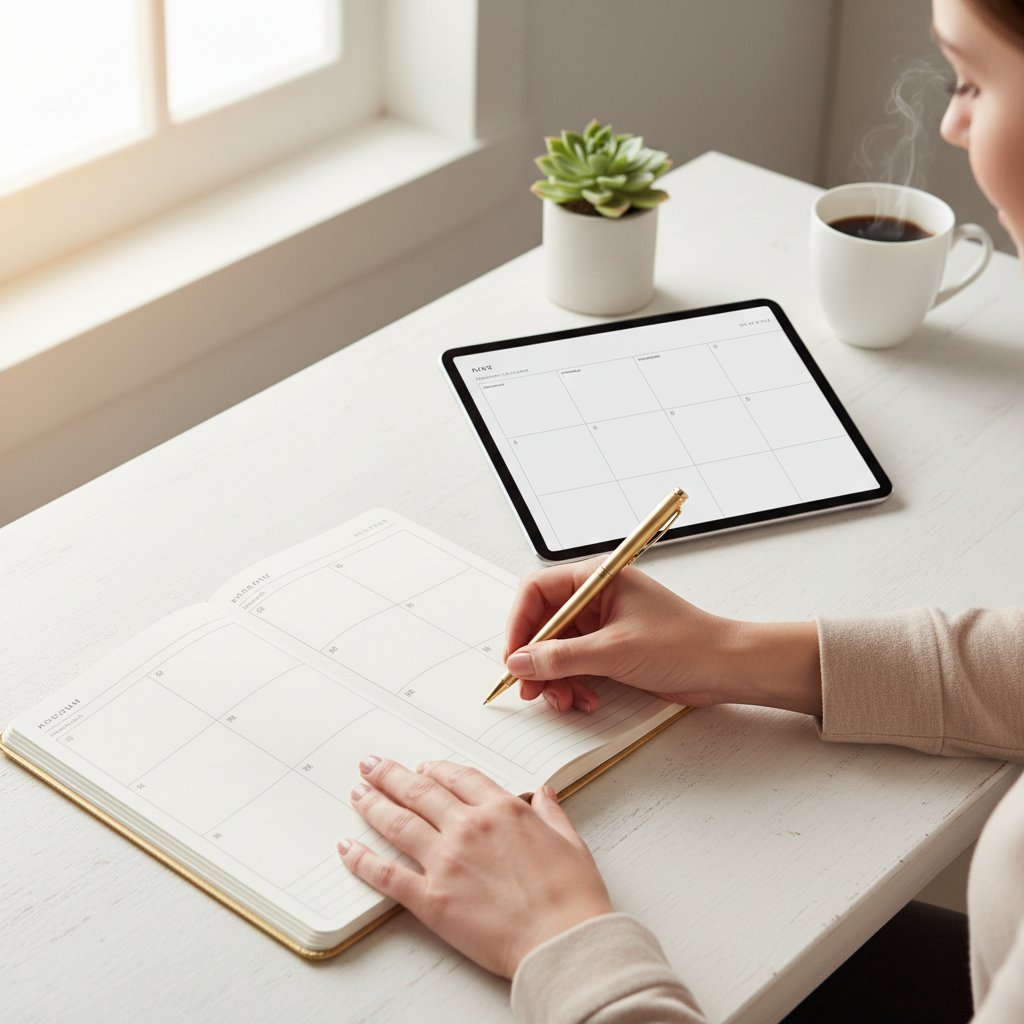 2026 Vision Board Planner - Digital Download | Gold Minimalist Goal Setting Kit