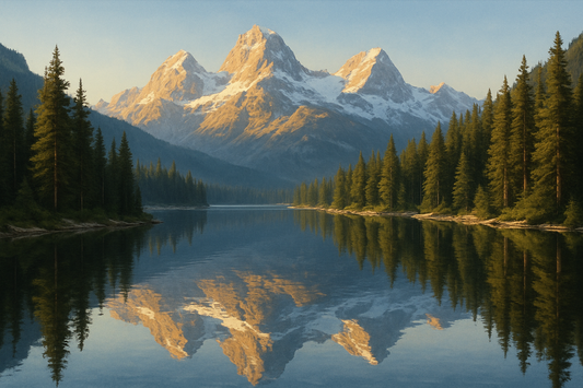 Alpine Mountain Lake Coffee Mug