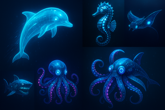 Aquatic virtual pets digital art