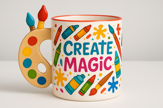 Artistic Kids Coffee Mug Design