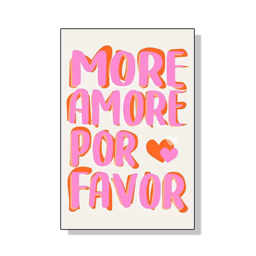 Inspirational English Proverbs Decorative Painting Living Room Bedroom