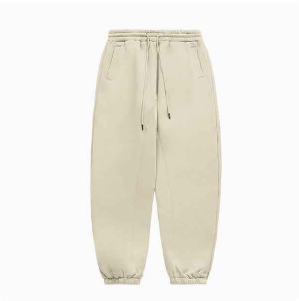 Fleece-lined Thick Hooded Solid Color Hoodie Suit