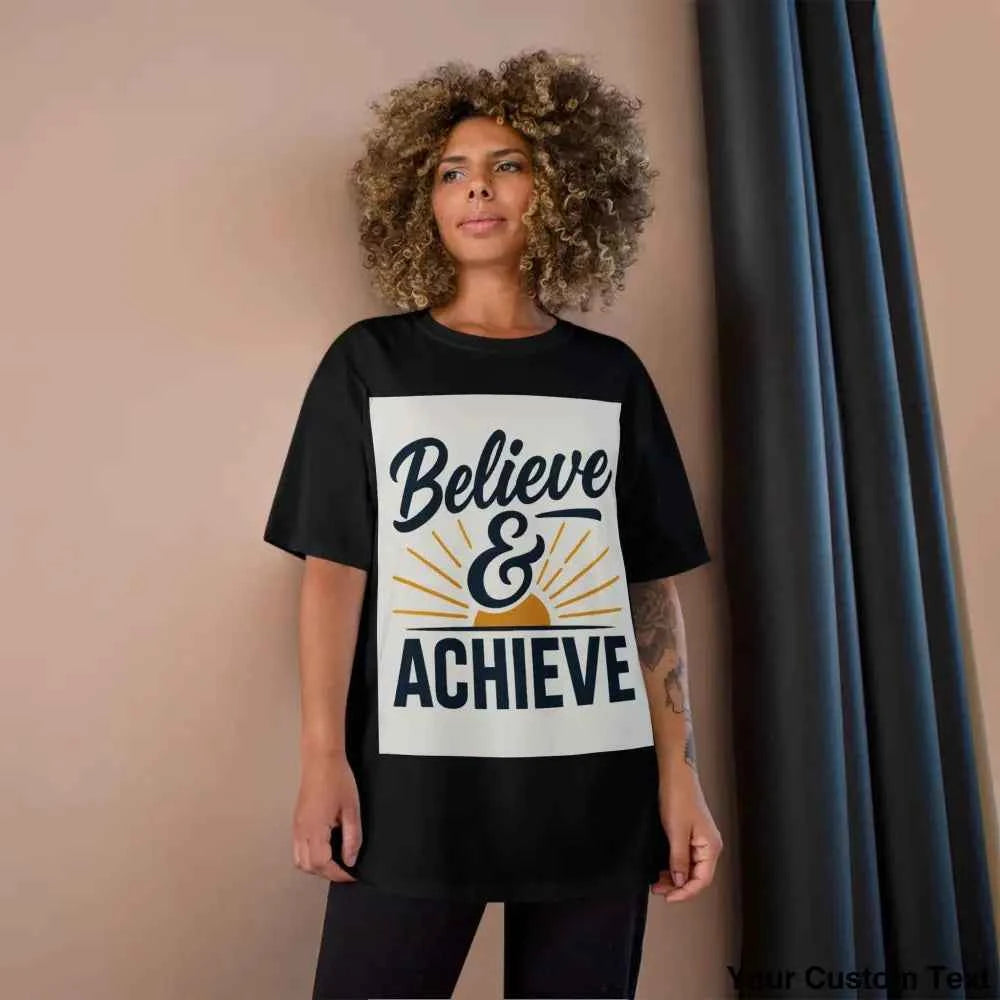 Believe & Achieve T-Shirt — Motivational Graphic Tee for Champions