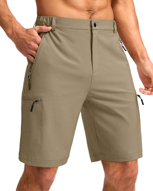 New Hot-Selling Men's Quick-Dry Breathable Outdoor Sports Work Casual Shorts With Multiple Pockets And Zipper