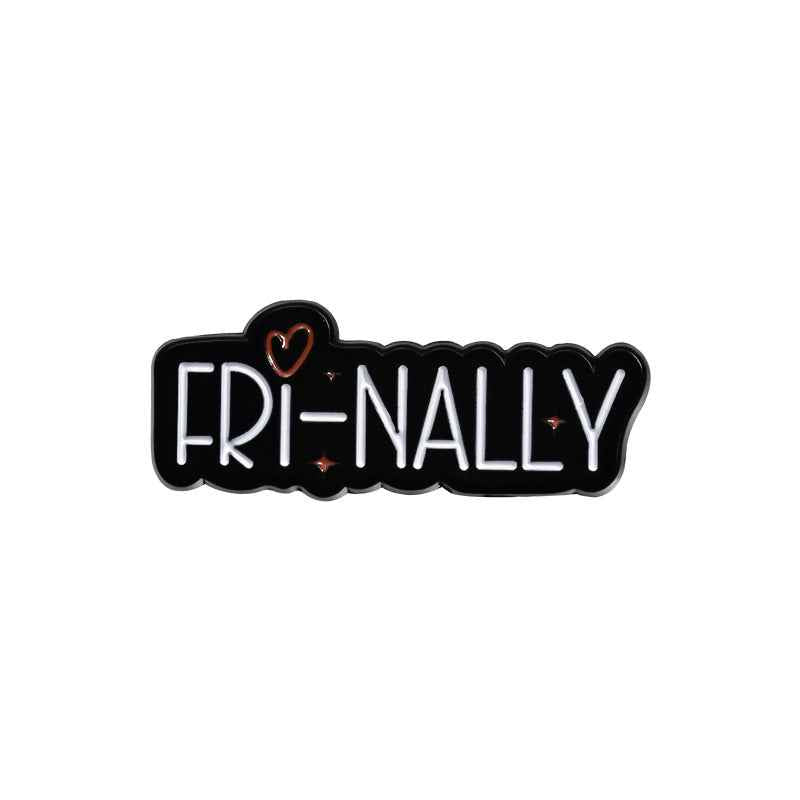 Motivational Fun And Creative Metal Badges Featuring Personalized Letter Designs In English