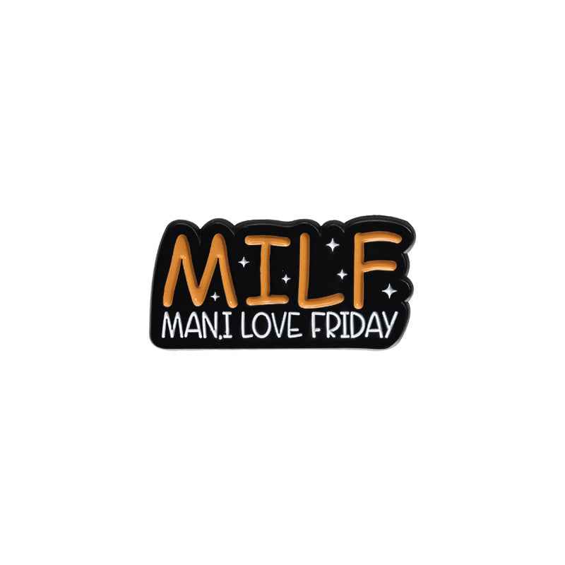 Motivational Fun And Creative Metal Badges Featuring Personalized Letter Designs In English