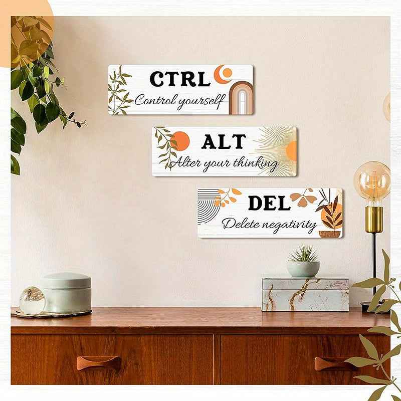 Office Inspirational Wooden Hanging Wall Decoration Frame Pendant Hanging Wall Hanging