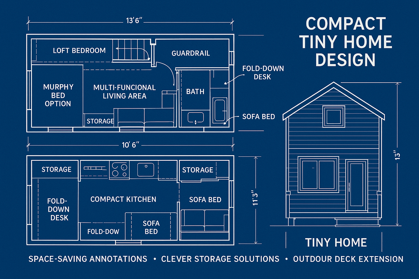 Compact Tiny Home Blueprint