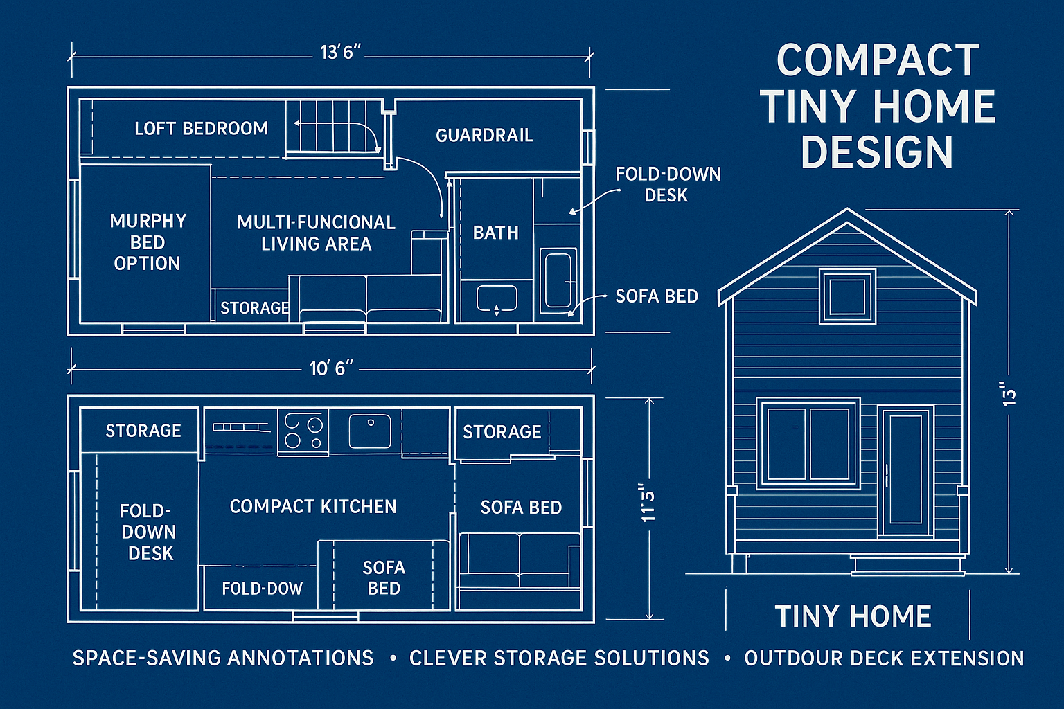 Compact Tiny Home Blueprint