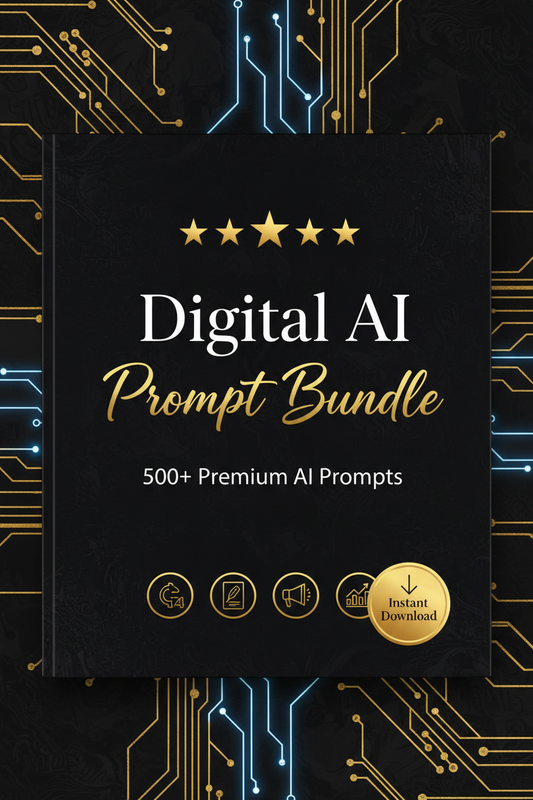 Digital AI Prompt Bundle Cover