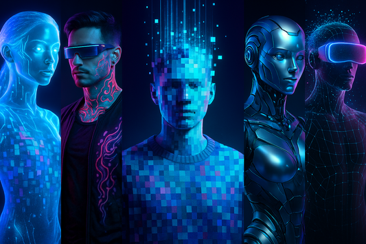 Digital virtual art of people