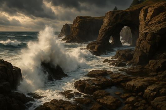 Dramatic Rocky Coastline Coffee Mug