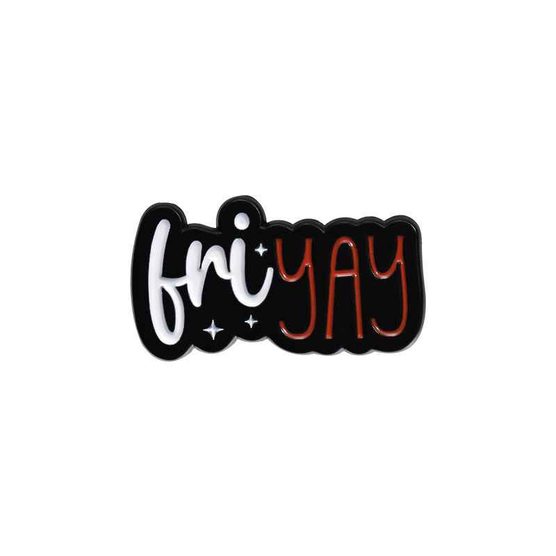 Motivational Fun And Creative Metal Badges Featuring Personalized Letter Designs In English