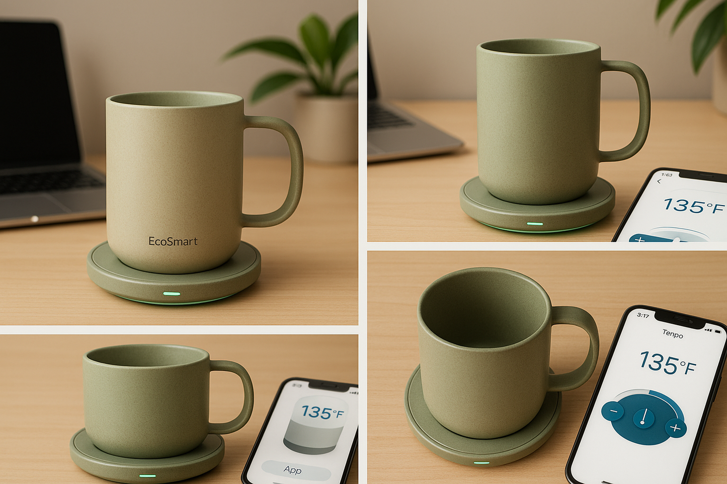 EcoSmart Coffee Mug - Multiple Angles & Features