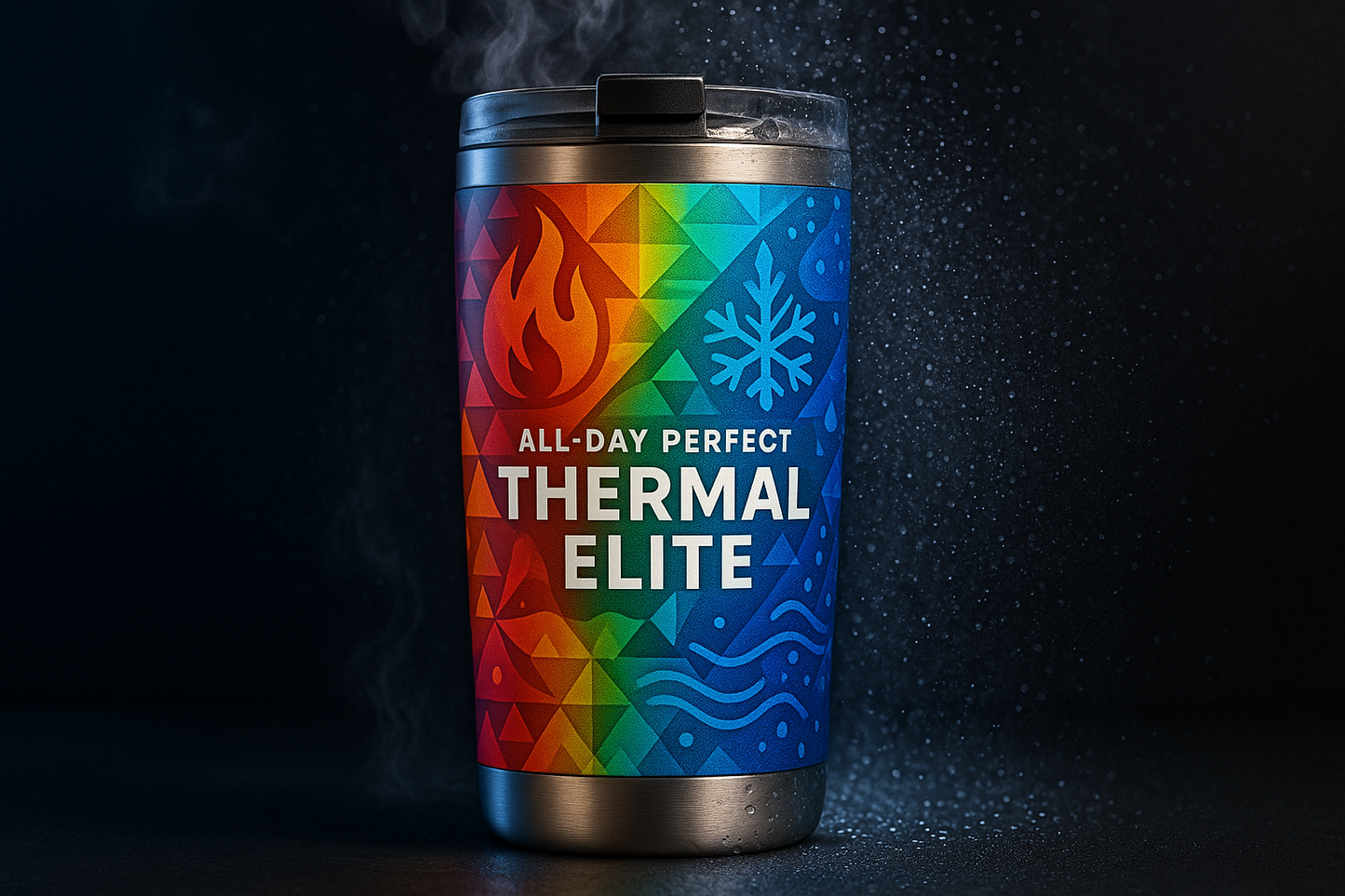 Exclusive Colorful Travel Mug Design