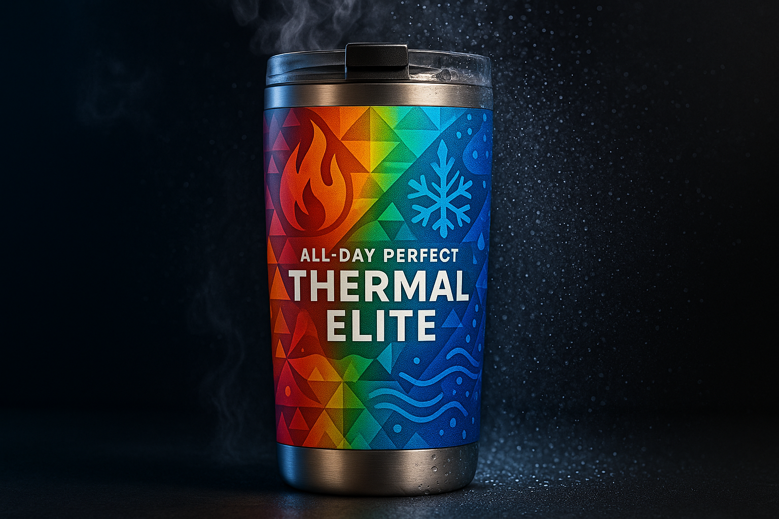 Exclusive Colorful Travel Mug Design