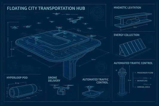 Exclusive Digital Blueprint - Floating Transportation Hub
