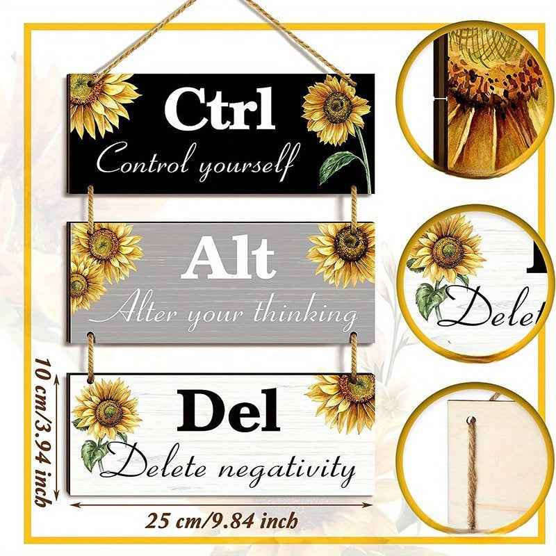 Office Inspirational Wooden Hanging Wall Decoration Frame Pendant Hanging Wall Hanging