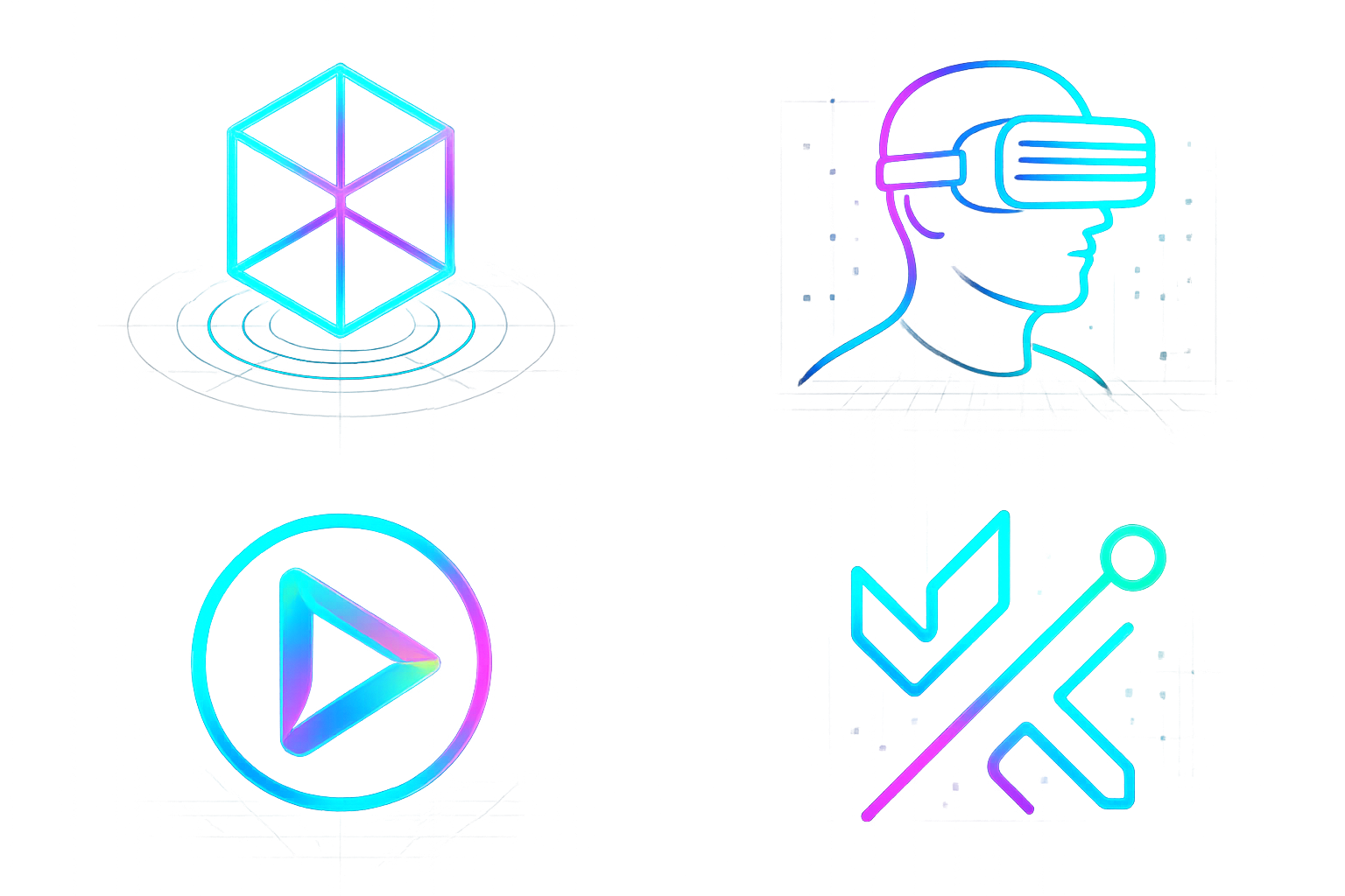 Futuristic Virtual Logos