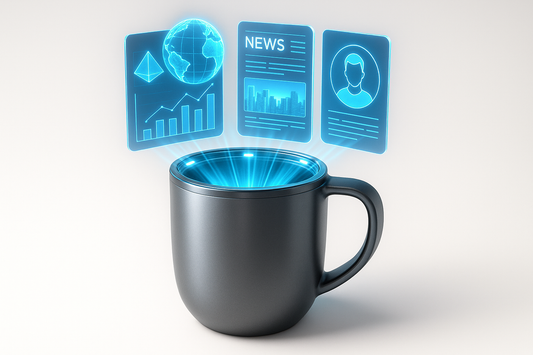 HoloSip Pro - Coffee Mug with 3D Holographic Display