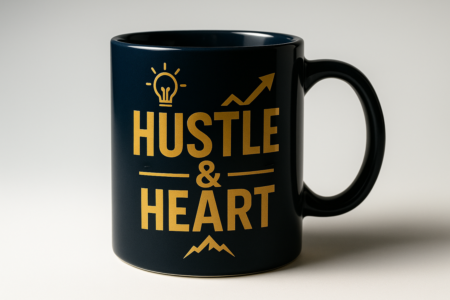 Hustle & Heart Entrepreneur Coffee Mug