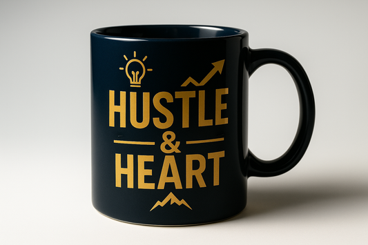 Hustle & Heart Entrepreneur Coffee Mug