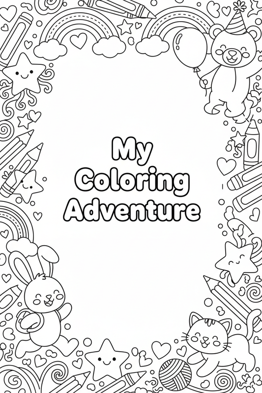 My Coloring Adventure - Digital Children's Coloring Book (25 Pages)