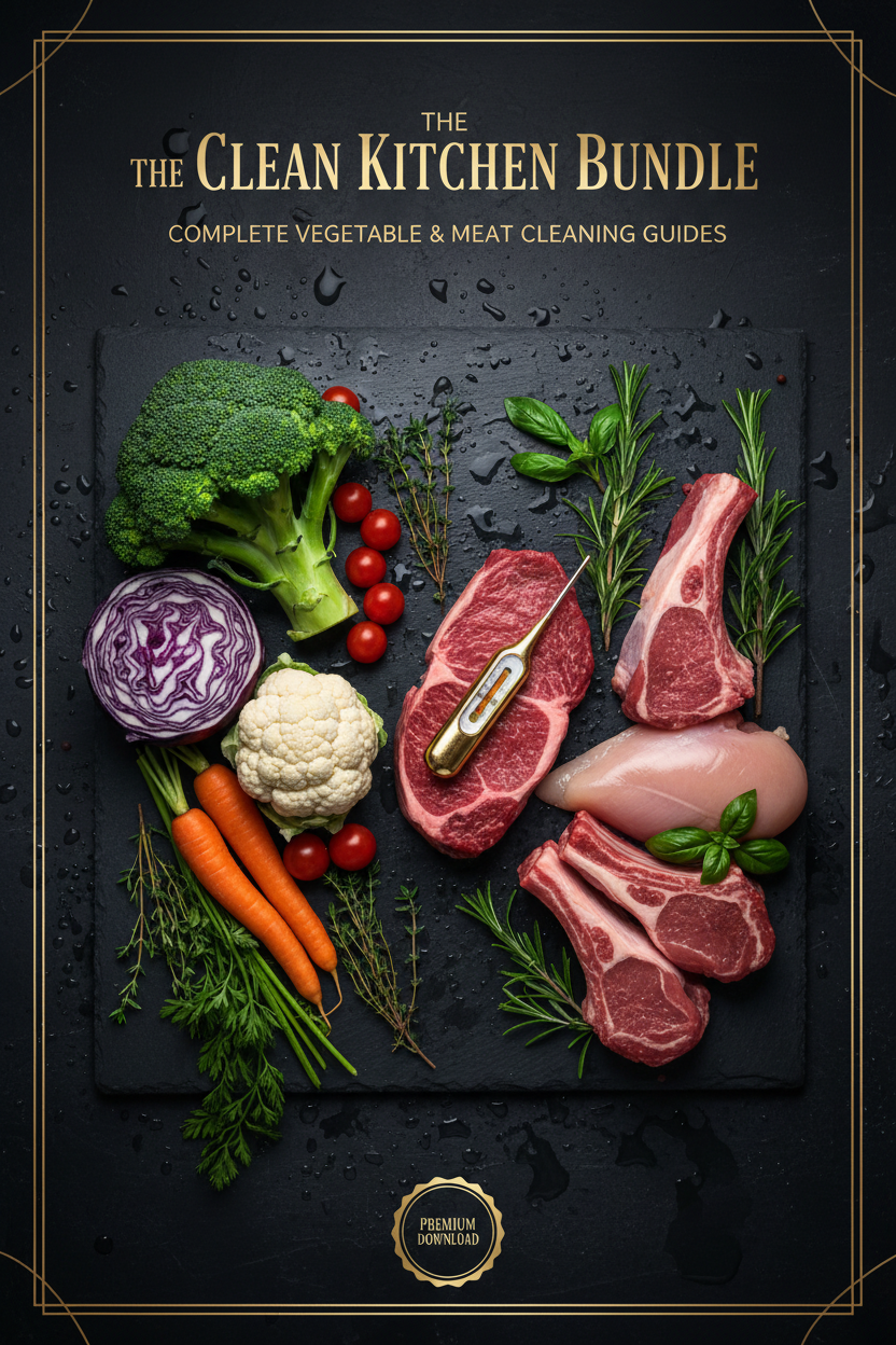 The Clean Kitchen Bundle — Vegetable & Meat Cleaning Guides