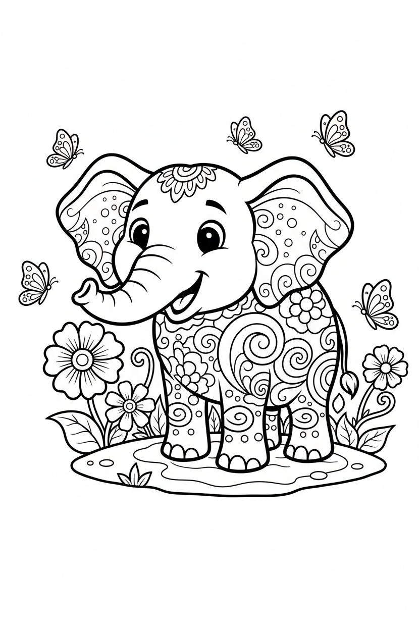 My Coloring Adventure - Digital Children's Coloring Book (25 Pages)