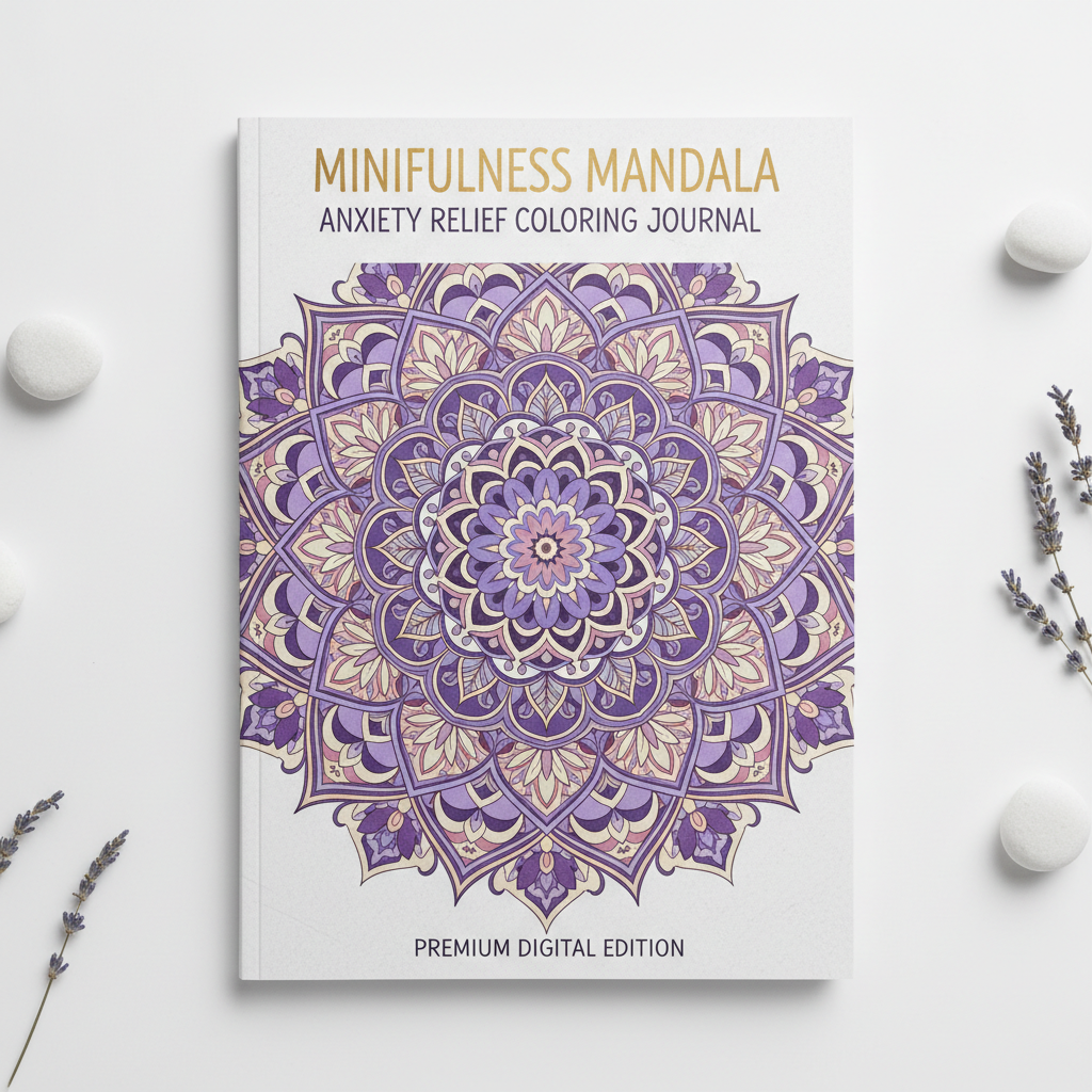 Mindfulness Mandala Anxiety-Relief Coloring Journal