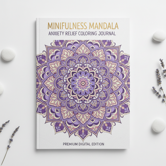 Mindfulness Mandala Anxiety-Relief Coloring Journal