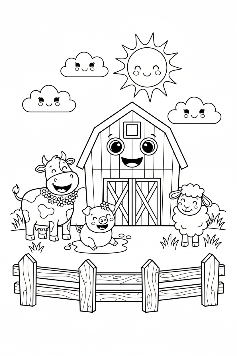 My Coloring Adventure - Digital Children's Coloring Book (25 Pages)