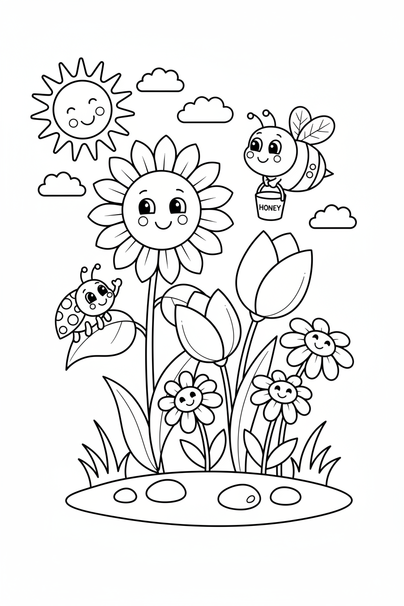 My Coloring Adventure - Digital Children's Coloring Book (25 Pages)