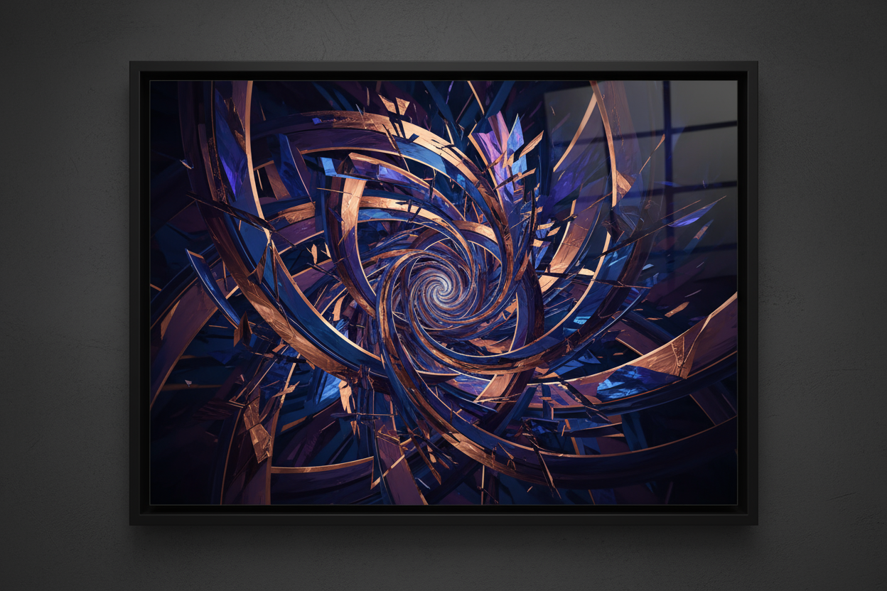 Jewel tone abstract art