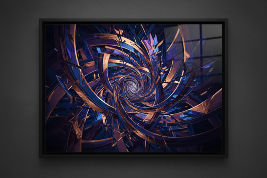 Jewel tone abstract art