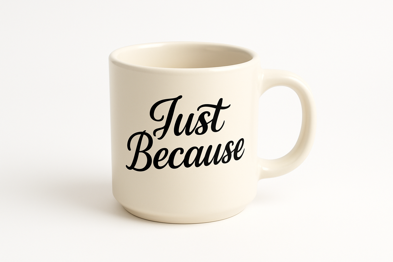 Just Because Coffee Mug - Isolated