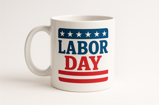 Labor Day Patriotic Coffee Mug