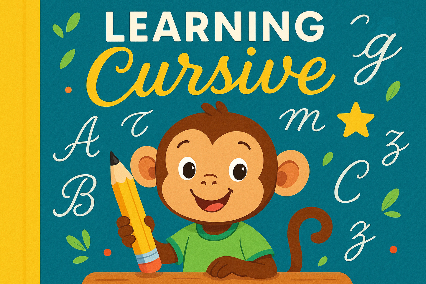 Learn Cursive Handwriting Book Cover