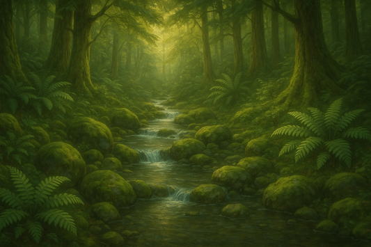 Mystical Forest Stream Coffee Mug