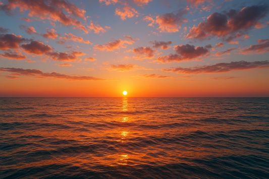 Ocean Sunset Coffee Mug Design