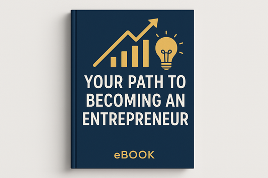 Professional ebook cover for entrepreneurship guide