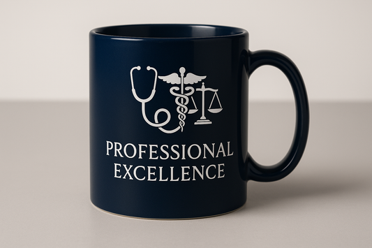 Professional Excellence Coffee Mug for Doctors & Lawyers