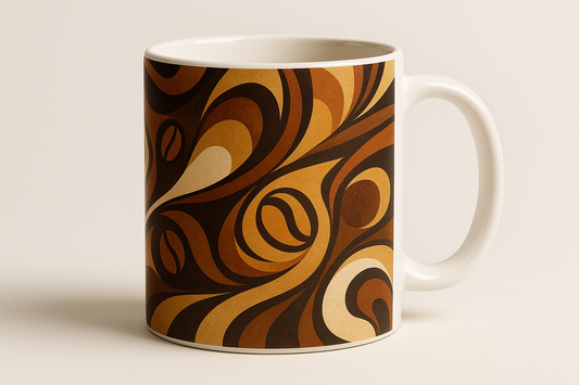 Unique Abstract Coffee Mug Design