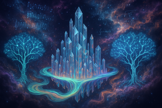 Unique Crystal Nebula City Digital Art