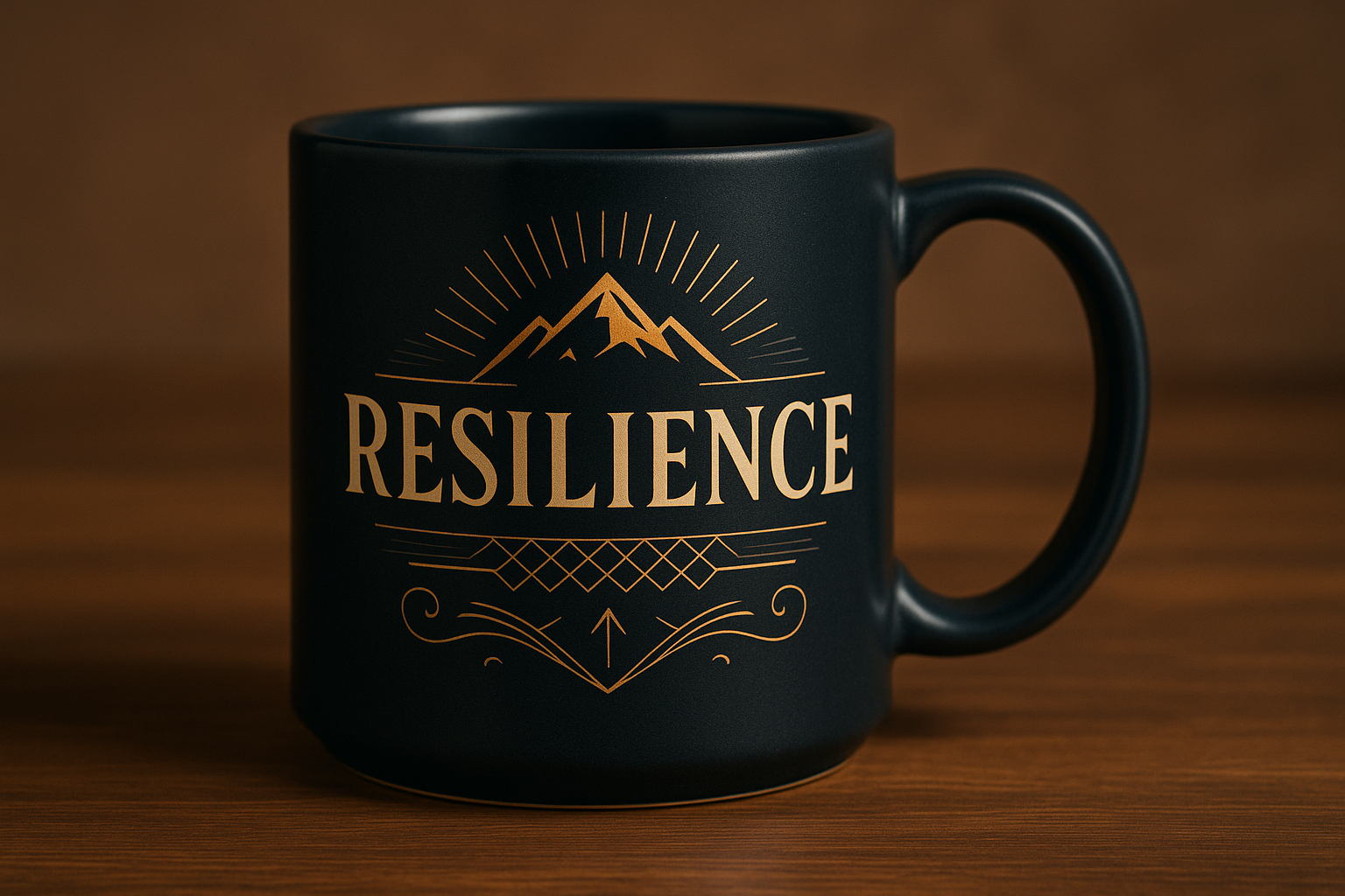 Unique Resilience coffee mug design